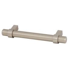 Exel 14mm Collared T-Bar Cabinet Pull Handle - 128mm Centres - Satin Stainless Steel