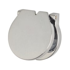 Budget Lock Escutcheon and Sprung Cover - 27mm - Polished Chrome