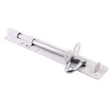 Gate Padlock Bolt - Straight - 223mm Length - White