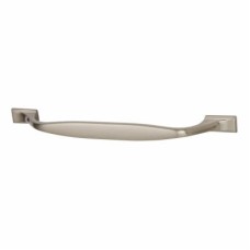 Crofts & Assinder Marlborough 15mm D-Bar Cabinet Pull Handle - 160mm Centres - Brushed Nickel