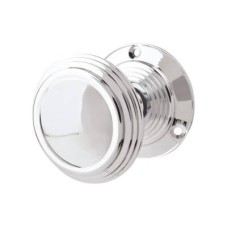 Heritage Brass by M Marcus Goodrich Mortice Door Knob - 69mm Rose Diameter - Polished Chrome
