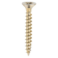 TIMCO Classic Pozi Countersunk Wood Screws - 4.0 x 30mm - Yellow Zinc - Pack of 200