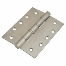Washered Butt Door Hinge - 127 x 102 x 3mm - Satin Stainless Steel - Pair
