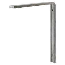 Exel Fluted Steel Angle Shelf Bracket - 250 x 200mm - Galvanised - Pack of 5