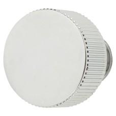 Carlisle Brass Lines Radio Round Cabinet Knob - 35mm Diameter - Polished Chrome