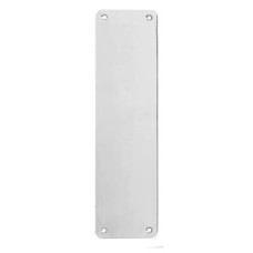 Exel Stainless Steel Plain Finger Plate - 375 x 75 x 1.5mm - Polished