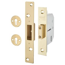 ERA Viscount 5 Lever Deadlock - 76mm Case - 56mm Backset - Polished Brass 
