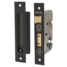 Exel Euro Profile Sashlock - 78mm Case - 57mm Backset - Matt Black