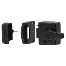 ERA BS3621:2007 Double Locking Nightlatch - 40mm Backset - Black Case/ Cylinder