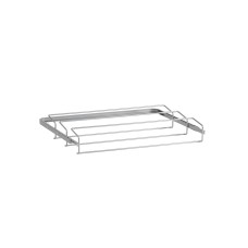 elfa Top Track System - Click In Triple Wire Gliding Shoe Rack - 613 x 100 x 440mm - Platinum