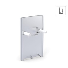 Bohle VetroMount Bolt On End Cap for Top Mount Profile - 132 x 79mm - Anodised Aluminium 