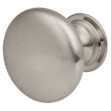Exel Domed Round Cabinet Knob - 30mm Diameter - Satin Chrome