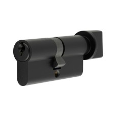 Eurospec 5 Pin 70mm Euro Thumbturn Cylinder - 35 Turn + 35mm - Matt Black - Keyed to Differ
