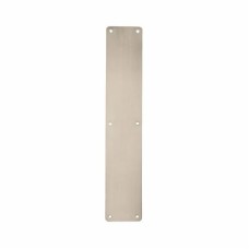 Hampstead Stainless Steel Plain Finger Plate - 400 x 75 x 1.5mm - Satin