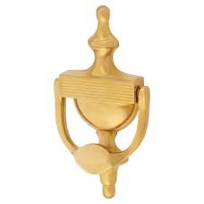 Heritage Brass by M Marcus Reeded Urn Door Knocker - 195 x 100mm - Unlacquered Brass