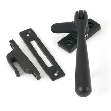 From The Anvil Newbury Locking Mortice & Hook Plate Window Fastener - Reversible - Matt Black