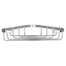 Croydex Wirework Small Corner Shower Soap Dish Basket - 40 x 195 x 120mm - Mild Steel
