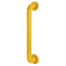 Hoppe AR602/425 Nylon D-Bar Door Pull Handle on Rose - Screw Fix - 425mm c/c - Golden Yellow