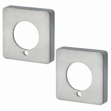 Jigtech Square Privacy Rose Cover - Satin Chrome