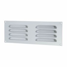 Exel Hooded Louvre Vent - 242 x 89mm - 3344mm² Free Air Flow - Satin Aluminium