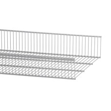 elfa Top Track System - Click In Ventilated Wire Shelf - 902 x 438mm - Platinum