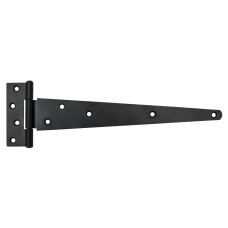 Heavy Duty Gate/Door Tee Hinge - 350 x 45mm - Black Powder Coated - Pair
