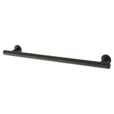 Hampstead Kendal 10.5mm Hammered T-Bar Cabinet Pull Handle - 224mm Centres - Matt Black