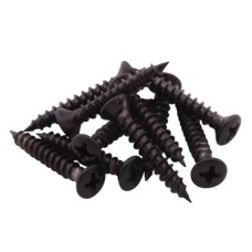 Exel Spare Casement Window Stay Screws - Black - Pack of 10