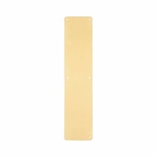 Hampstead Solid Brass Plain Finger Plate - 450 x 100 x 1.5mm - Polished