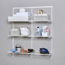 elfa Wardrobe & Storage Starter Kit - 2 Bay, 6 Ventilated Wire Shelf - 936 x 1532 x 320mm - White