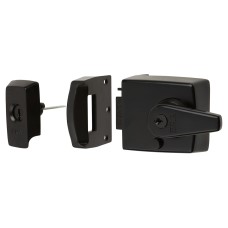 ERA BS3621:2007 Double Locking Nightlatch - 60mm Backset - Black Case/ Cylinder