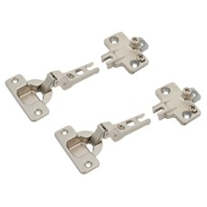 Blum Slide On MODUL Cabinet Hinge Pack - 100° - Sprung - Half Overlay - Zinc Plated - Pair