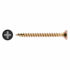 Vida All Purpose Pozi Countersunk Wood Screws  - 4.0 x 40mm - Yellow Zinc - Pack of 200