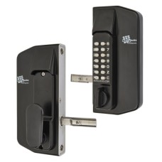 Borg BL3100 External Marine Grade Easicode Pro Push Button Gate Code Lock - Holdback Option - Black