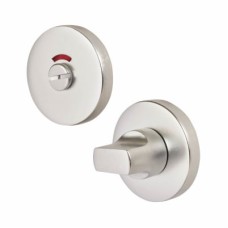 Exel Bathroom Turn & Release with Indicator - 53mm Diameter - Satin Aluminium