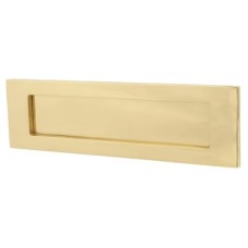 Letter Plate - 254 x 74mm - Polished Brass