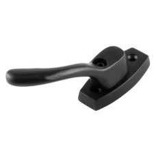 Olde Forge Ball End Locking Espagnolette Casement Window Handle - Left Hand - Antique Black Iron