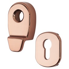 Fab & Fix Security Euro Cylinder Pull Escutcheon – 82 x 52mm – Hardex Rose