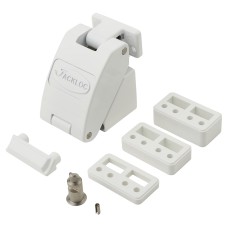 Jackloc Titan Permanent Folding Window Restrictor - White