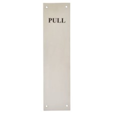 Stainless Steel Finger Plate - Pull - 300 x 75 x 1.2mm - Polished