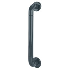 Hoppe AR602/425 Nylon D-Bar Door Pull Handle on Rose - Screw Fix - 425mm c/c - Anthracite Grey