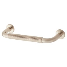 Exel Crewe 10mm Reeded D-Bar Cabinet Pull Handle - 96mm Centres - Satin Nickel