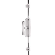 Hampstead Fluted Knob Locking Espagnolette Bolt - 2400 x 38mm - Polished Chrome