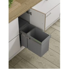 Soft Close Pull Out Waste Bin - Cabinet Width 300mm - 1 x 10L + 1 x 20L