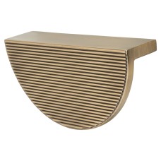 Hendel & Hendel Barrington Ribbed Eclipse Cabinet Finger Pull Handle - 96mm Centres - Antique Brass