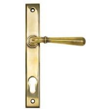 From The Anvil Newbury uPVC Slimline Multipoint Door Handle - 92mm c/c - Aged Brass