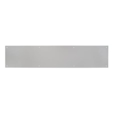 Exel Aluminium Kick Plate / Finger Plate - Made to Measure - 3mm - Satin Anodised