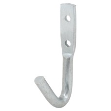 Tubular Garage and Shed Storage Hook - 25mm Depth - Chrome - Pack of 2
