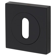 Serozzetta by Carlisle Brass Square Escutcheon - 50 x 50mm - Keyhole - Matt Black