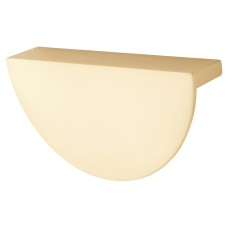 Exel Otley Cabinet Finger Pull Handle - 96mm Centres - Satin Brass